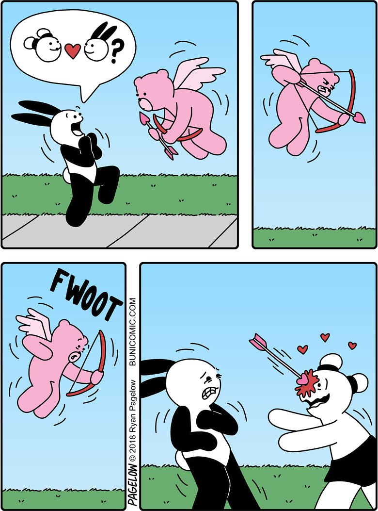 Buni on X: Cupid's arrow t.cokmYJOpEdWC #love #fail #comics  t.co4tE7xb80Gc  X