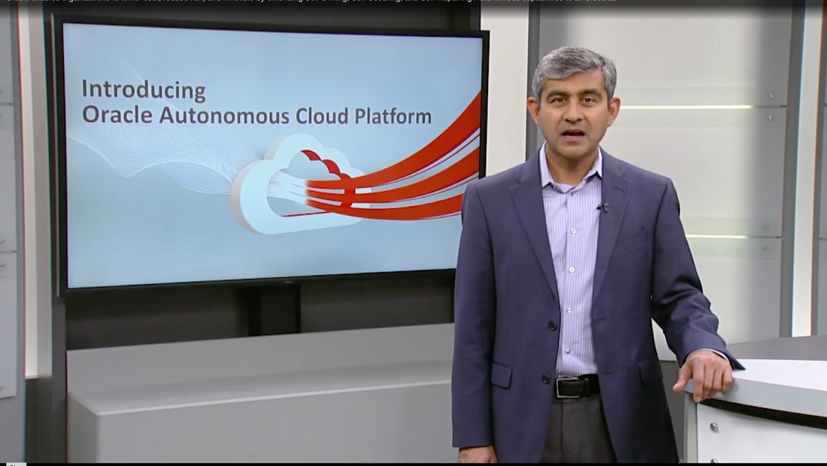OracleOSS's tweet photo. Lower costs, reduce risk, accelerate innovation, and bring predictive insights when building apps and running enterprise workloads with Oracle’s Cloud Platform Autonomous Services. Listen to what Oracle’s EVP, @Azavery says. #CloudWorld https://t.co/f9axPJ1Zq7 https://t.co/EWXLgJxtKO