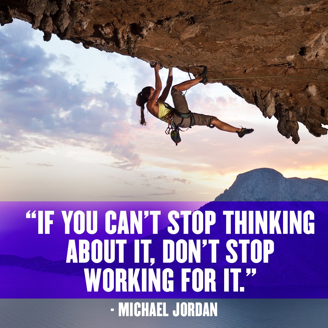 StephMcMahon's tweet image. “If you can’t stop thinking about it, don’t stop working for it” -Michael Jordan #mondaymotivation #blackhistorymonth