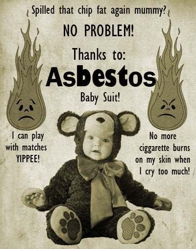 Just having a look at some of the uses for asbestos in days gone by.. It's hard to try to comprehend now, when we know what we do about its health implications, that people, even the youngest in society, were dressed head to toe in it!! #ifonlytheyknew #asbestos #strangeadvert
