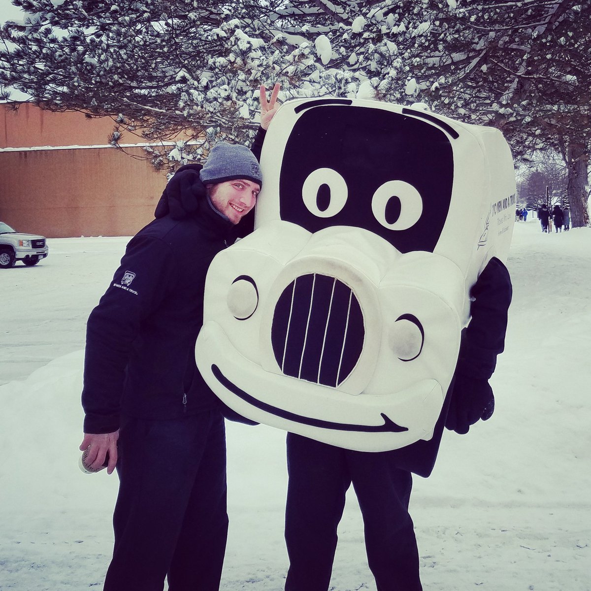 Zach A. and Truckie had a great time on the Walk for Warmth this weekend! The Walk raises funds and awareness for Ottawa county families who cannot afford to heat their homes in the winter. #moverswhocare #feelthezeel