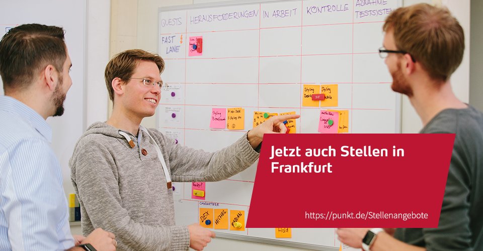 c4ll_m3_j4ck's tweet photo. Vielleicht habt ihr es ja schon mitbekommen, ich arbeite seit Mitte letzten Jahres bei der Firma @punkt_de an unserem neuen Standort in Frankfurt. Um weiter wachsen zu können, suchen wir Unterstützung. Falls ihr Interesse habt, meldet euch oder kommt auf einen Kaffee vorbei! https://t.co/JbxewMLFZv