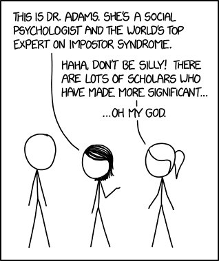 xkcdComic's tweet photo. Impostor Syndrome https://t.co/tcyVpHvYVU https://t.co/3hM4nxQw2l https://t.co/S24mxoUkj9