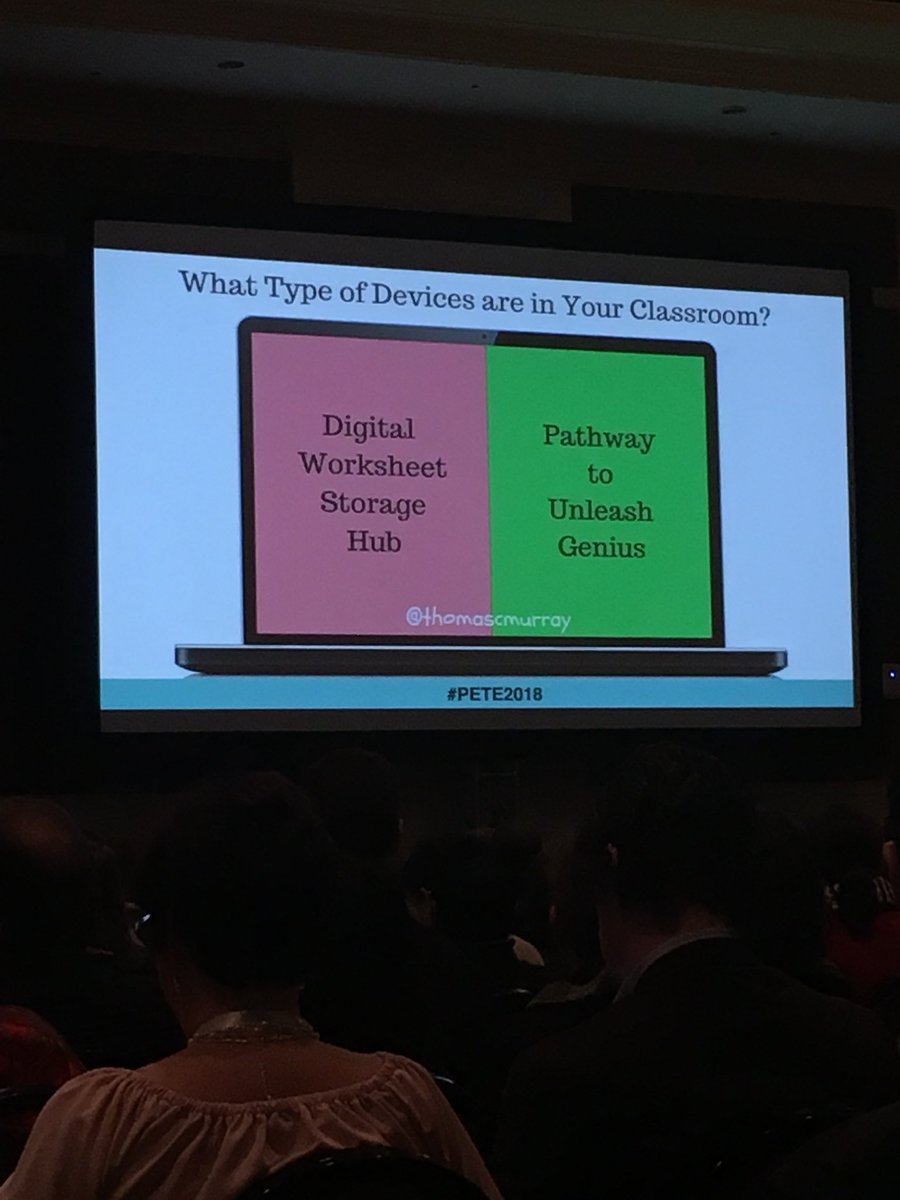 peteandc's tweet image. How do you use your technology? #PETE2018
