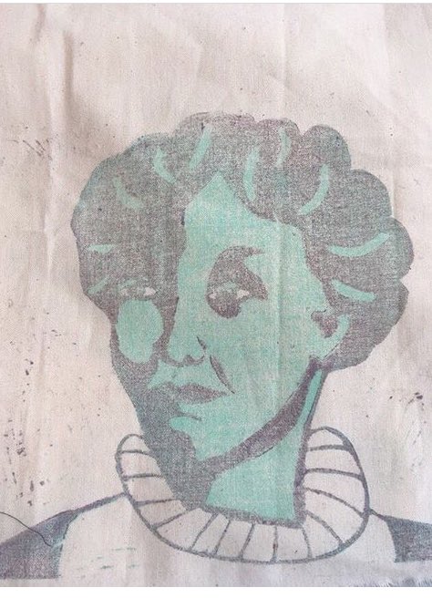 UntitledCCN's tweet photo. linocut portrait of Emmeline Pankhurst - Izzy Johnson https://t.co/pQde0rdDOt