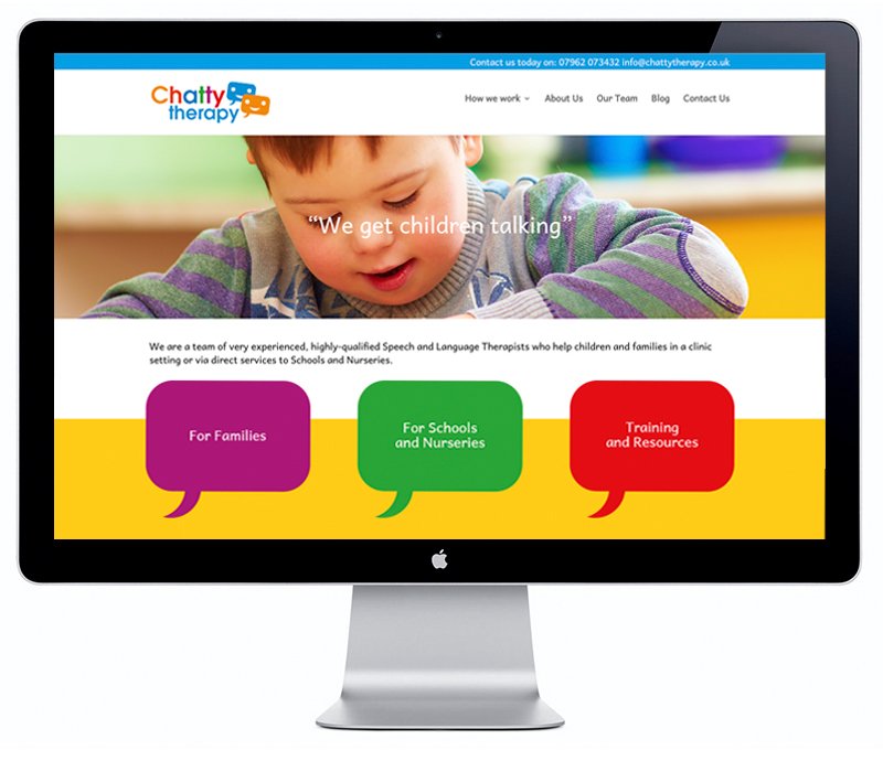 JGCreativeComms's tweet image. How do you #design a site for #parents &amp;amp; #teachers about the important subject of #Speechtherapy, which fits with your #companyvalues and shows what #fun the #children will have as they #learn?

Find out how we tacked the challenge for @ChattyTherapy here bit.ly/2sqSqFZ