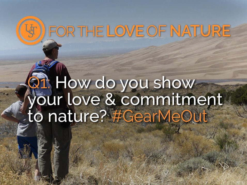 UST_Survival's tweet photo. Q1: How do you show your love & commitment to nature? #GearMeOut https://t.co/CIXtqSdOii