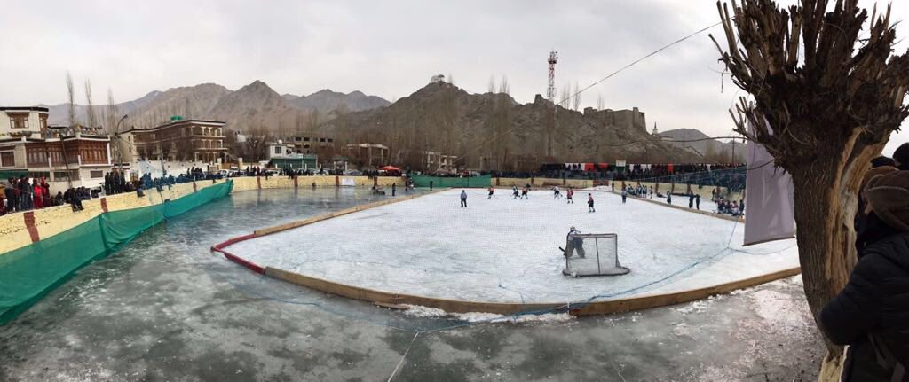 IceBusiness's tweet photo. We just published an article on our website with more detailes from the Guiness World Record Ice Hockey game that took place in India, in the Himalayan region. Ice Business hockey team manager, Carsten Gobel, took part at the event. #hockey #worldrecord https://t.co/ct4GW3jCb2 https://t.co/1OOitEFGux