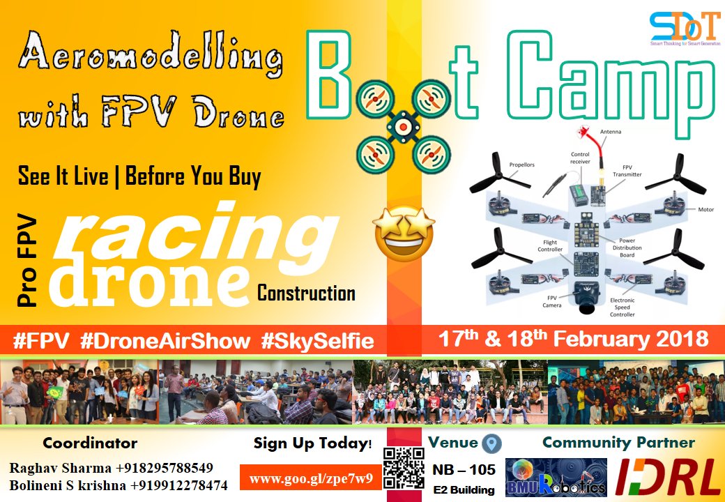 smartsdiot's tweet image. Keen to fly drones but don’t know where to start?
Get authentic, connected and hands-on experience of FPV Racing Drone.
Come on, Let&apos;s Build and Fly drones! BOOK NOW.
goo.gl/zpe7w9
#SDIoT #IDRL #P4ULab #AirShow #SkySelfie #fpv #drone #quadcopter #fpvracing #droneracing