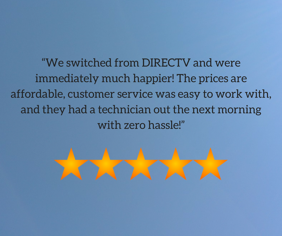 PlanetDISHTV's tweet photo. Thinking about switching to DISH? This customer is glad they did! 👍 https://t.co/p0Sx3v1qfU