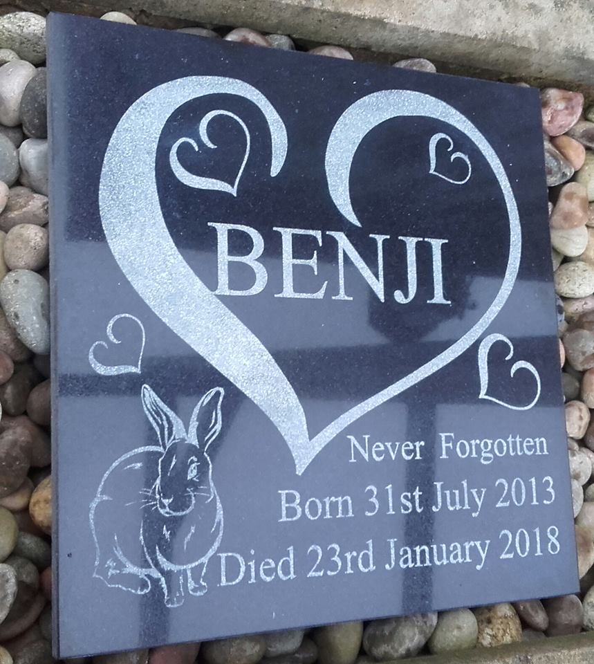 LeesCraft's tweet image. Granite pet memorial, personalised design, 300mm by 300mm, £45. 
Message if you would like more information.