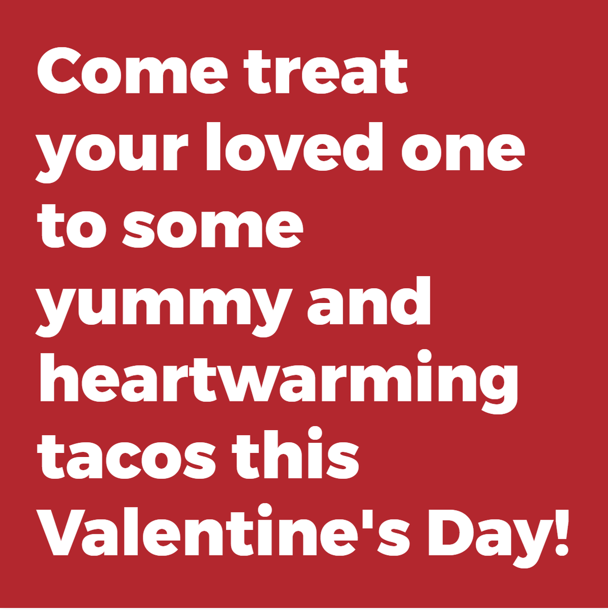 TinRoofTacos's tweet photo. Come spend the holiday with us! :) https://t.co/Kpo83qLUIv