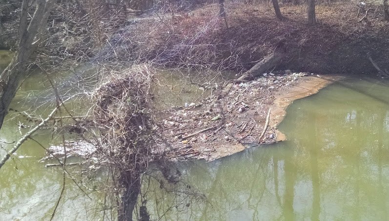 Placerias's tweet photo. Crabtree Creek resembles an open sewer at times. https://t.co/waHLCPrUnb