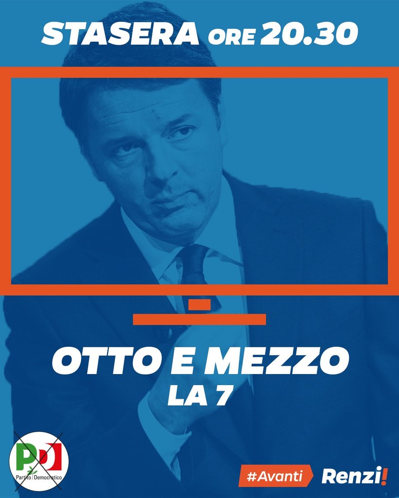 Alle 20.30 a #ottoemezzo, su <a href="/La7tv/">La7</a>