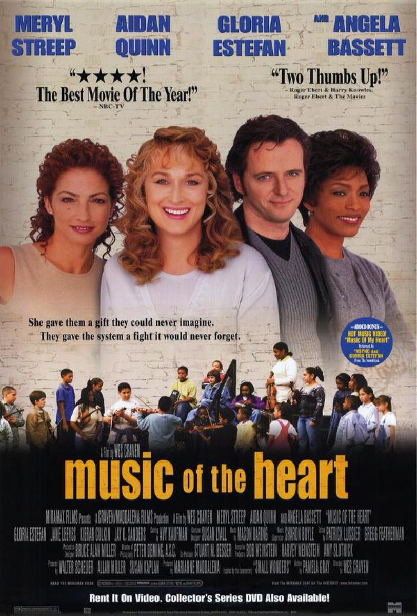 Madonna was supposed to star as the main character on the film "Music of the Heart" but then rejected it after having major disagreements with the director, she part was given to Meryl Streep