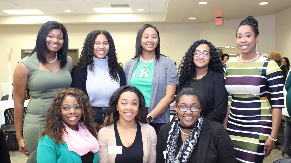 WichitaStateAKA's tweet photo. A lovely weekend was had with Beta Kappa Omega &amp; Epsilon Alpha Sorors celebrating Founders Day 💖💚 https://t.co/3mQYVawyNX