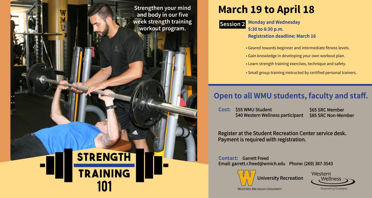 Wmu Src On Twitter Strength Training 101 Is Here To Help Give