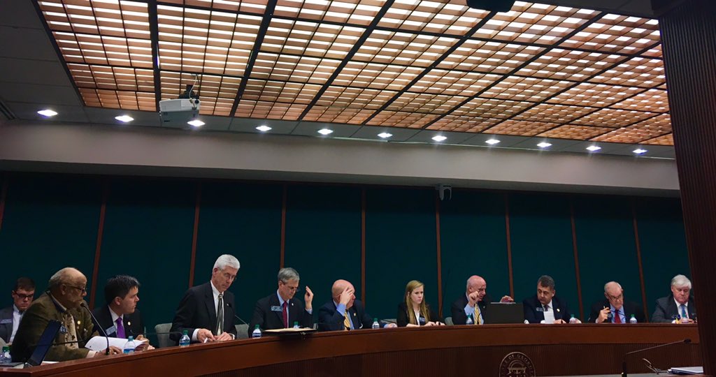 Senate Transportation Cmte meeting on SB 386, the first major bill of the session of propose realignment on transit services across metro Atlanta. #transit #atlanta #atl