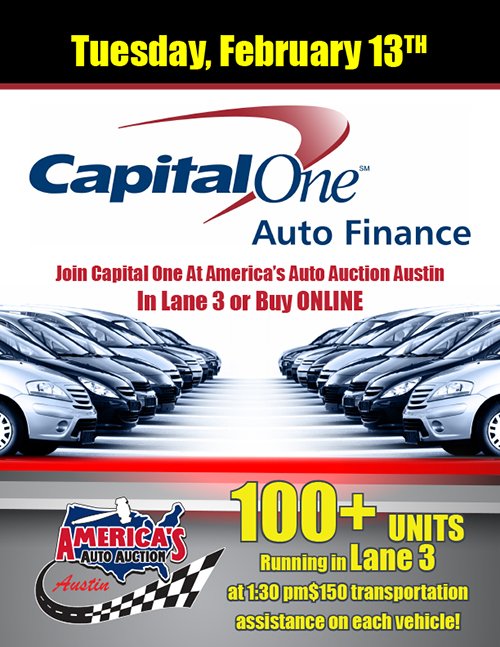 AmericasAuctATX's tweet photo. Capital One Auto Finance Running This Tuesday Feb 13th 
Edge Pipeline Inventory Link: https://t.co/G9t99bXfA4 https://t.co/gjaVZjizIm