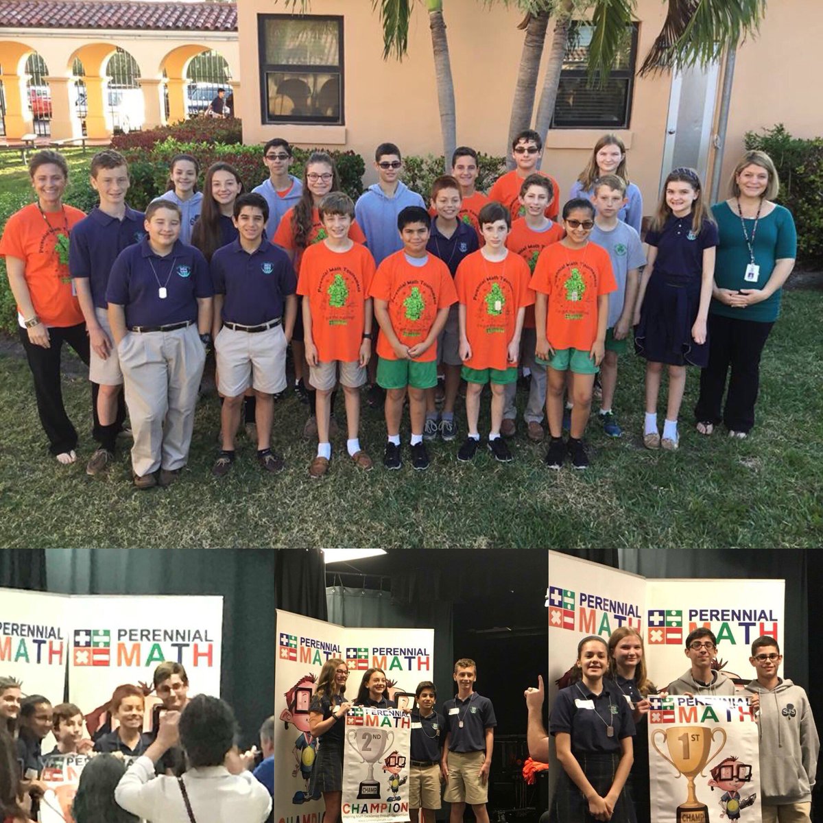 stjulianawpb's tweet photo. Middle School Shamrocks won awards in the Individual and Group Catagories on Sunday in the Perennial Math Competition! Special Thanks to Mrs. Hodges! #SJShamrocks #DofPBSchools #perennialmath https://t.co/IVIkAsp9ZQ