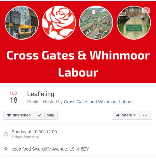 Leafleting this weekend. All Welcome #KeepLeedsLabour facebook.com/events/1454797…