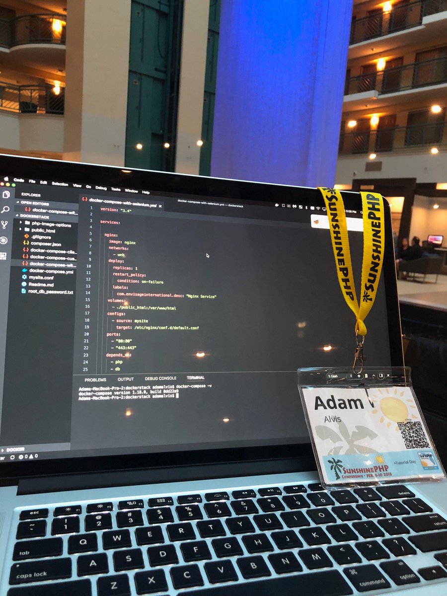 ChappellRoberts's tweet photo. This weekend our Senior Web Developer, Adam, made his way to Miami for the @SunshinePHP Conference. Tons of sun, sand and tech talk! #SunPHP18 https://t.co/12ICu97Of3
