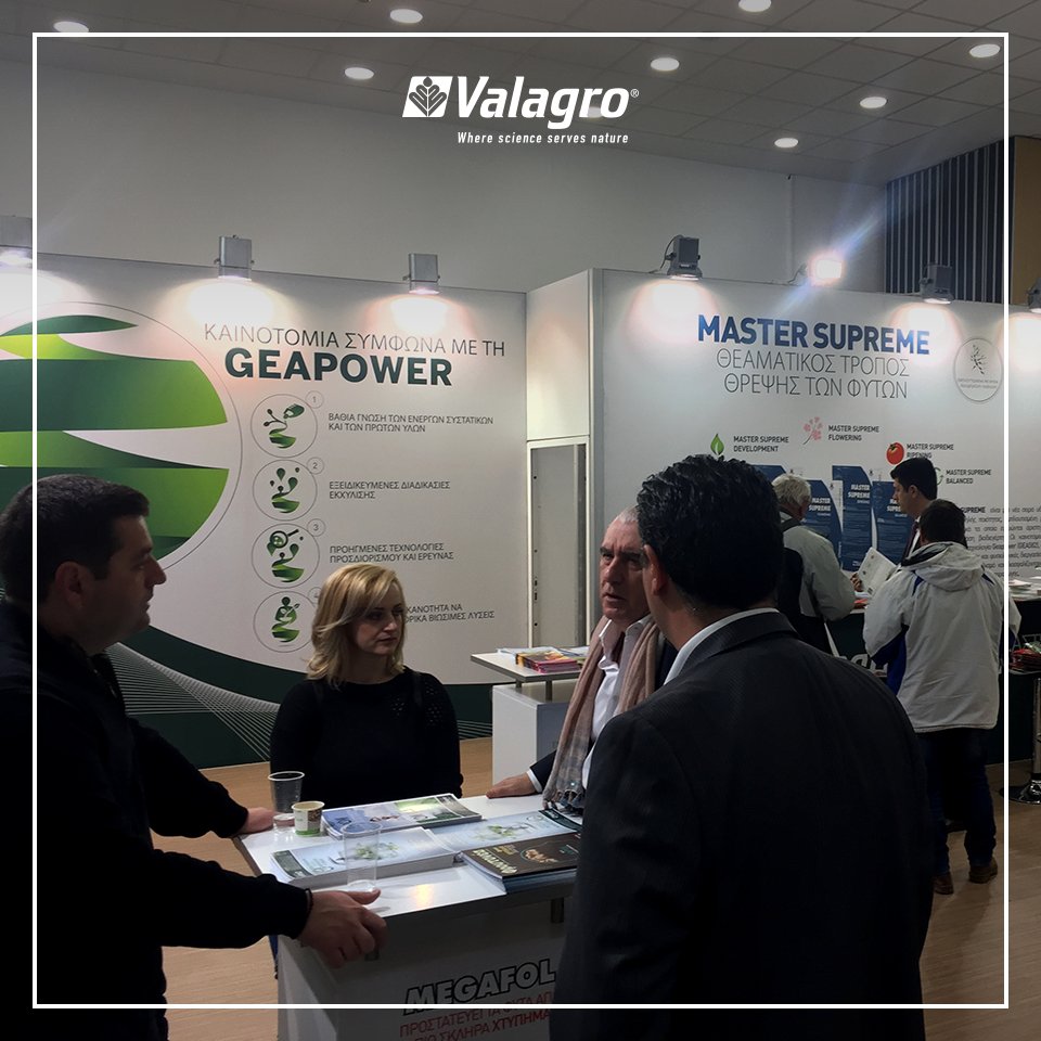SyngentaBiolog's tweet photo. We have been in #agrotica2018, one of the main fair in Greece. It was an opportunity to show hundreds of Greek farmers and technicians our latest innovations for #plant growth and nutrition: Master Supreme, the MC Line, Erger, Vitaseve and #YieldON! Thanks to all the participants https://t.co/WcsLgYAuEd