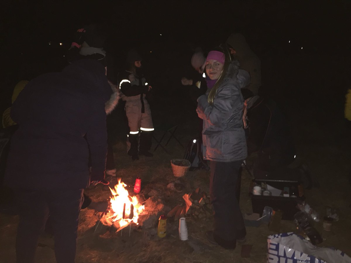 Last night I had an early birthday party around a camp fire in the middle of the Norwegian mountains under the Northern Lights.🌌