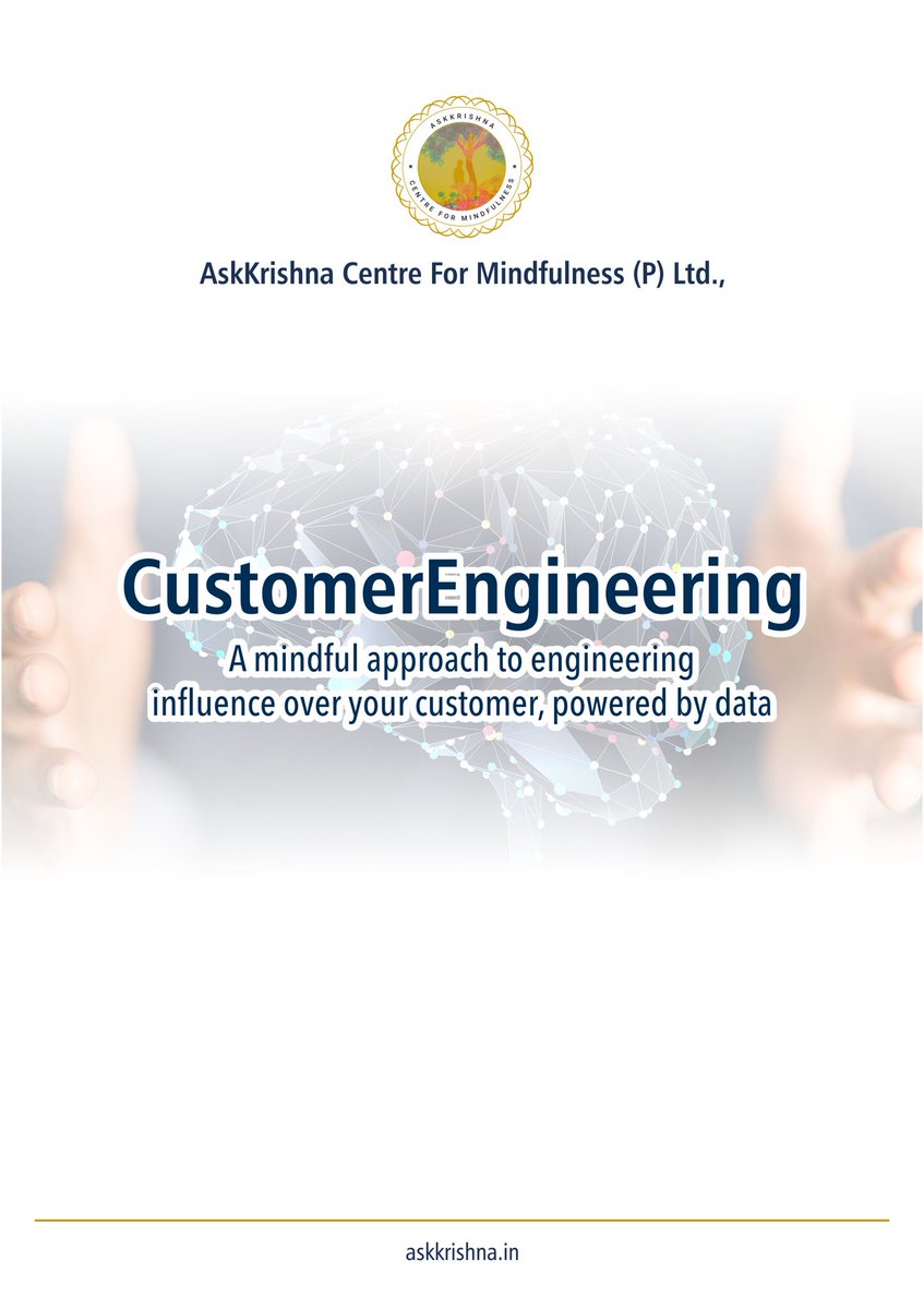 askkrishna's tweet photo. #CustomerEngineering - a #mindful approach to engineering #influence over your customer, powered by #data #askkrishna @Yaagneshwaran @surabhi_satya https://t.co/kwsmJ2T5v7