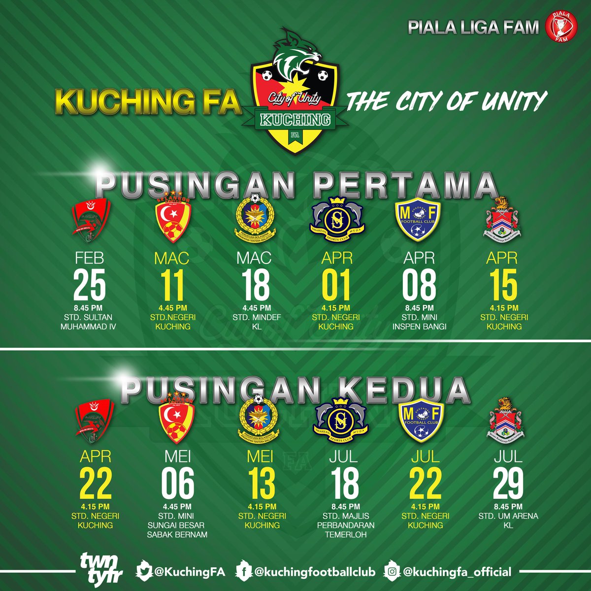 jadual piala fa malaysia 2018