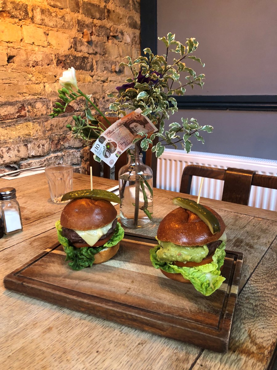 oldshiphackney's tweet photo. Don't forget guys it's Two burgers for a tenner all day. #eathackney #eastlondon #hackney #oldshipburgers https://t.co/eQ13V524Um