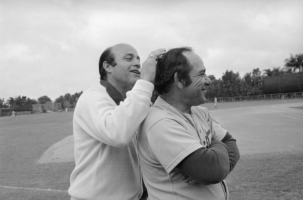 YogiBerraMuseum's tweet image. Thinking about Joe Garagiola on his birthday today. Yogi and Joe always had the best time together!