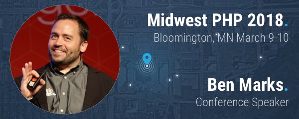 midwestphp's tweet photo. Come see @benmarks as he demonstrates building a #magento 2 module in 50 minutes at #mwphp18!
https://t.co/WSo5sFVy4z https://t.co/GsEW656C0q