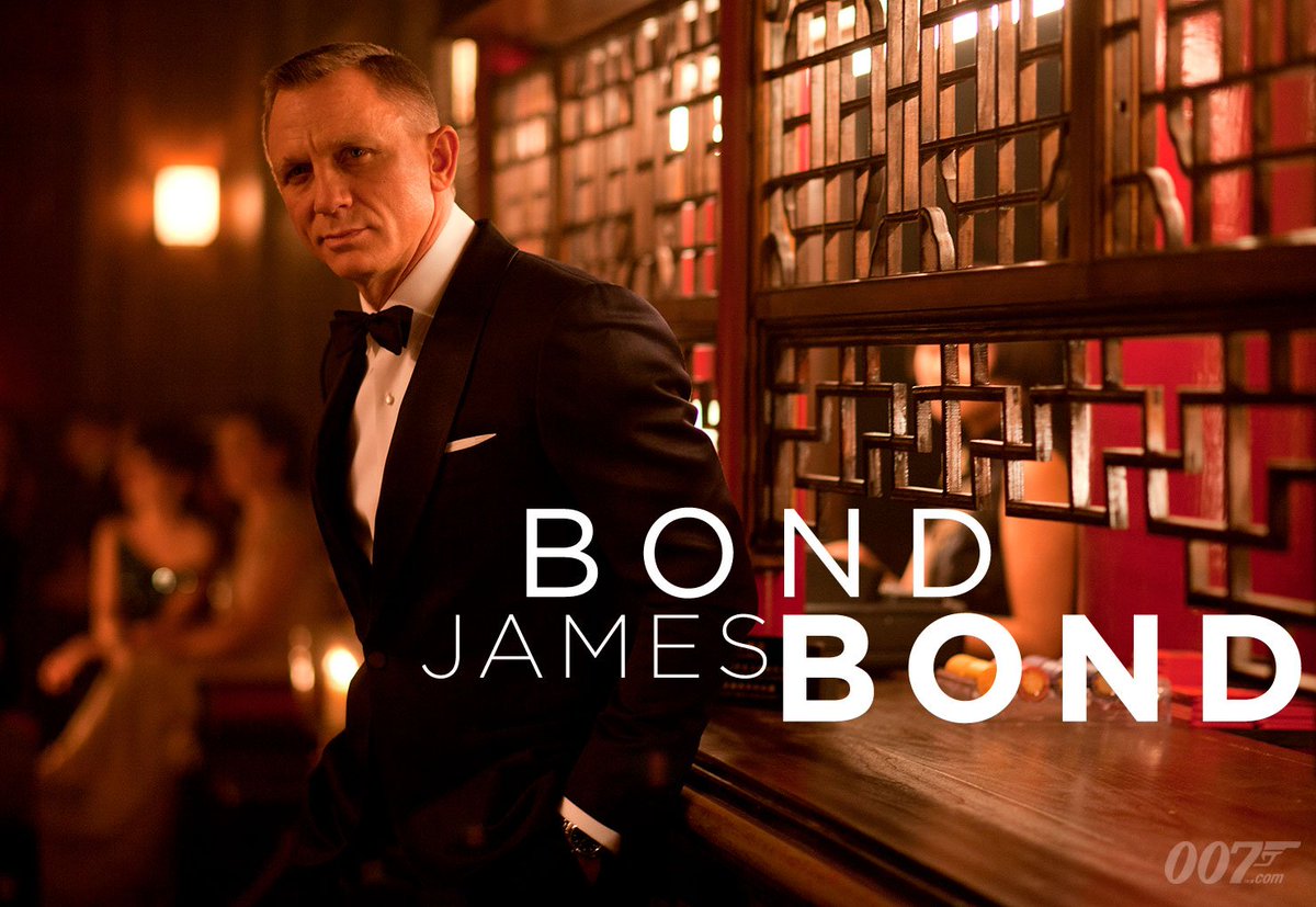 007's tweet photo. Bond. James Bond. https://t.co/s4N7TP1Svj