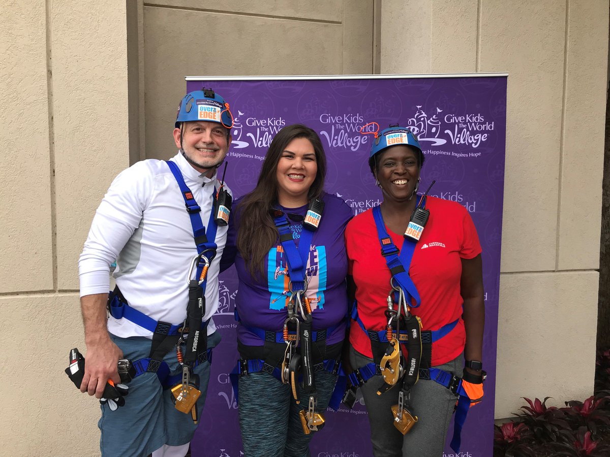 creworlando's tweet photo. Member news: @creworlando member @KKrilanovichCRE and fellow @CushWakeORLANDO research team members went Over the Edge, rappelling down the @HyattOrlando to raise money for @GKTWVillage As a team they raised $4,100 for the charity! #givingback #creworlando #extremeteambuilding https://t.co/cGXTRvI1c0