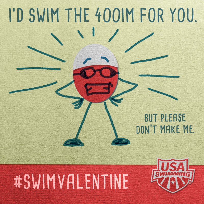 USASwimming's tweet photo. Now that's love. ❤️ #SwimValentine https://t.co/AoeGxE35Kt