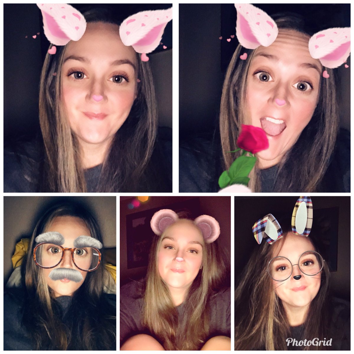 JenafurOz's tweet photo. Snapchat filter fun late last night because #bored #whynot #filters #ears #mylife https://t.co/u3vqEMkjaL