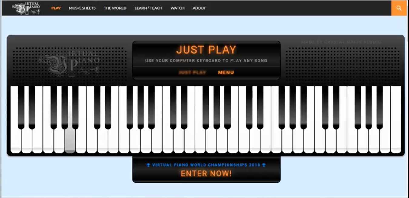 Virtual Piano - Play Virtual Piano online at