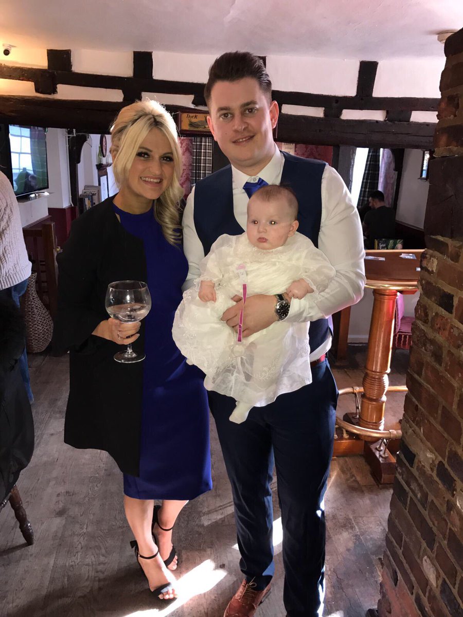 jake_wakelin's tweet photo. What a day yesterday was!!..such a special day, to all the family's and friends who came, and especially the godparents massive thank you! @CroftersWineBar thank you for the great food and hospitality #halliewakelin https://t.co/ZYWosYUd5o