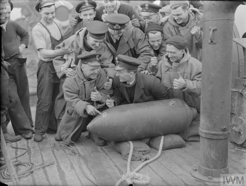 Also catch <a href="/itvlondon/">ITV London</a> news from 6pm this evening to see curator Simon Offord explaining why there are still unexploded bombs in London, as found today near London City Airport. 
© IWM (A 3394)