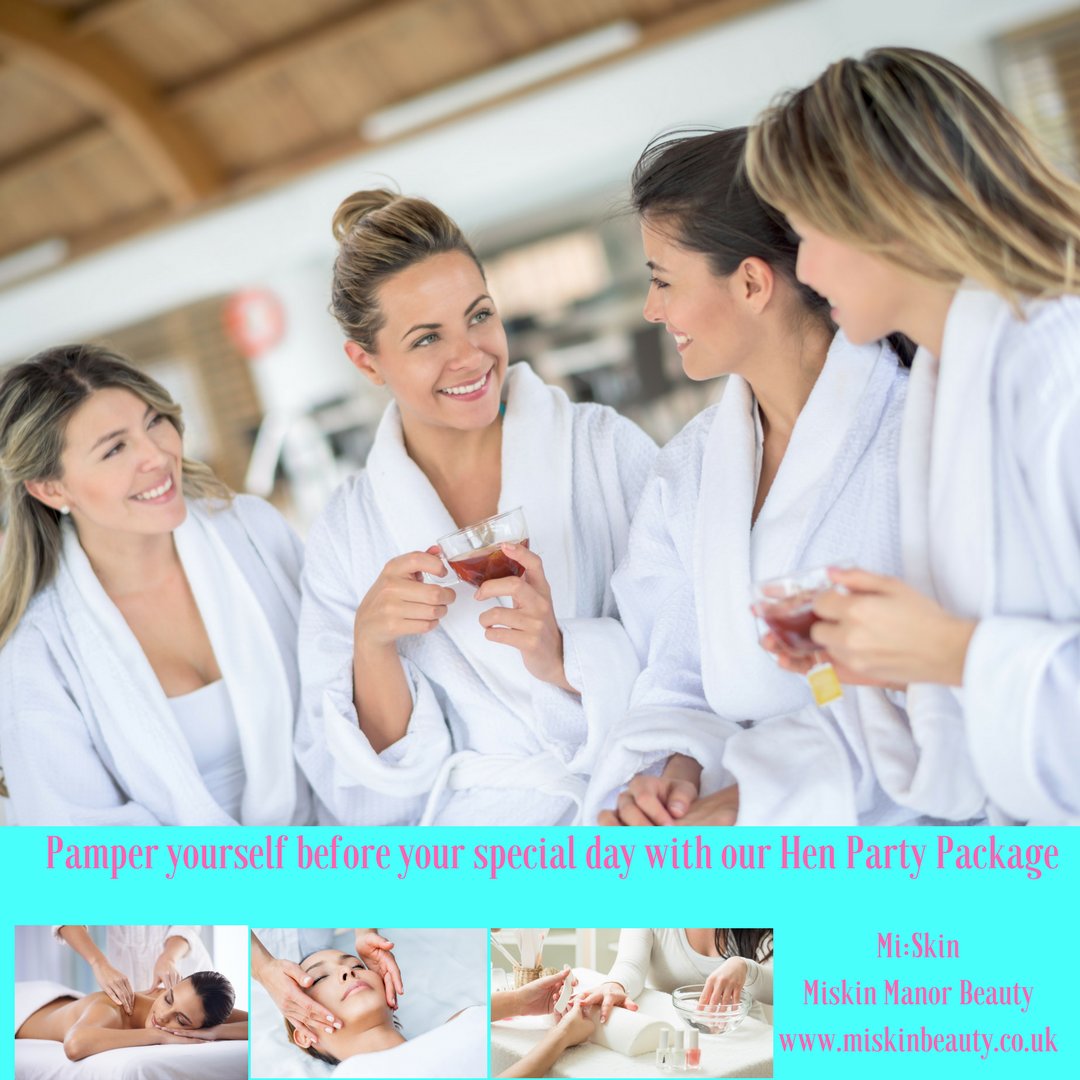 Pamper yourself before your big day with our hen party package: miskinbeauty.co.uk