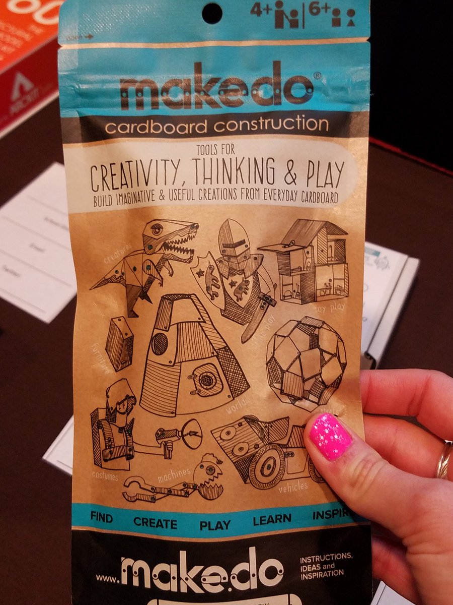 LaurenCLane's tweet photo. #makerspace #stemcart #playinthestream5 @makedo @makeymakey @puzzlets @suevankirk #PETE2018 https://t.co/ZA5zQ3hRun