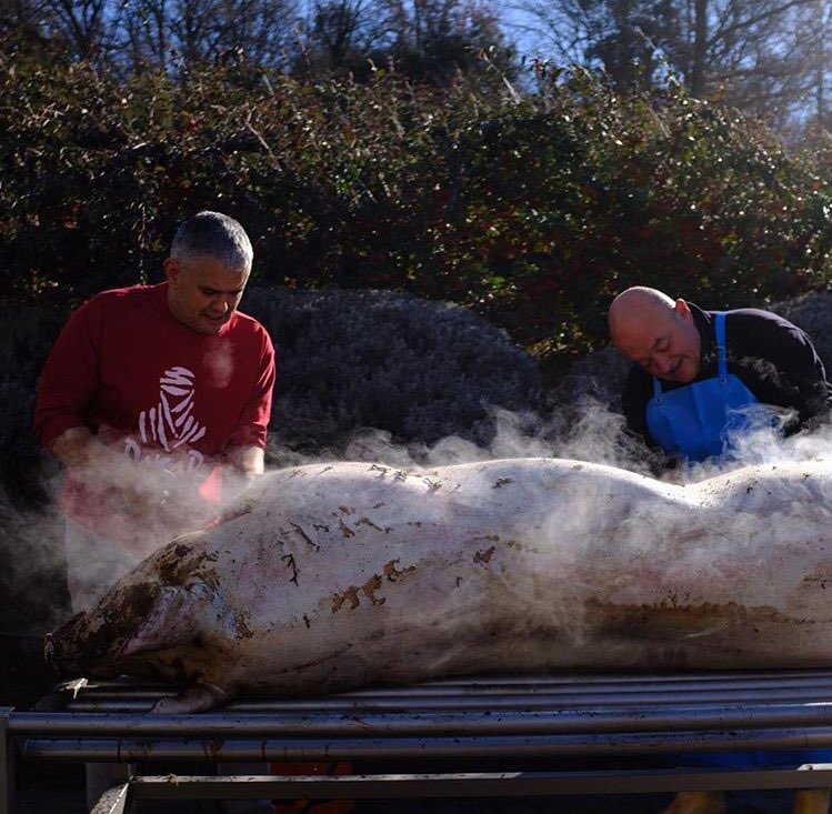 Gran dia de celebració amb tota la gent que m’ha ajudat acabar el Dakar!! Dinar de matança, tradició, família i amistat, gràcies a tots!!