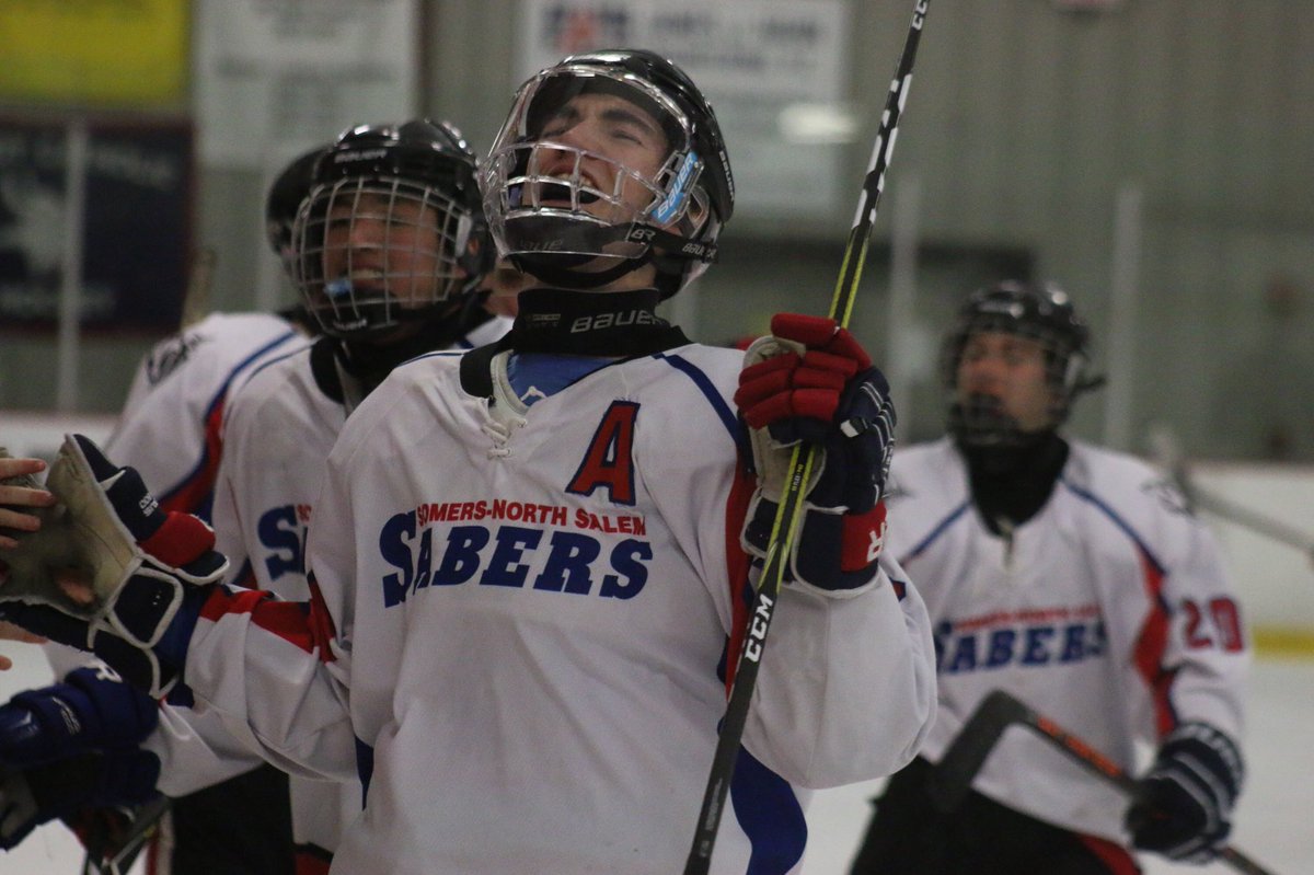 SNS_Sabers's tweet photo. “The thrill of victory” looking back on an awesome senior night. @LoHudHockey @travjax71 @NS_Tigers @SHSTuskerNation @RJD_Photos @coach_veteri https://t.co/oFGhMCzJOf