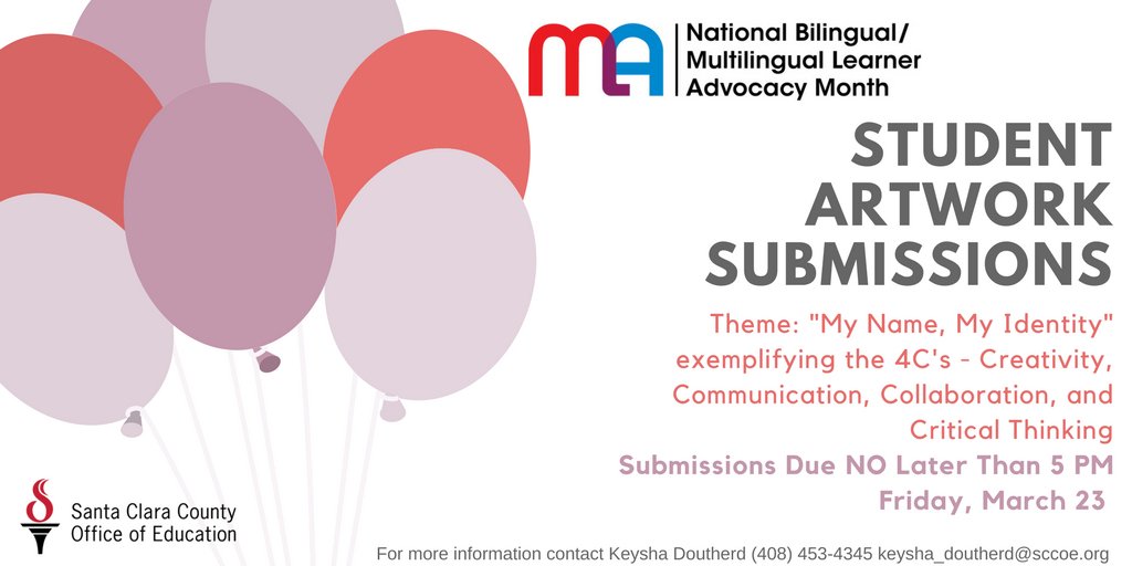 Calling all Santa Clara County School Districts! We are now accepting submissions for the #MyNameMyIdentity student art showcase for details visit: ow.ly/T2nZ30ijnXn @mynamemyid_