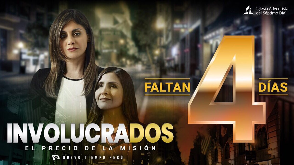 bill_quispe's tweet photo. Faltan 4⃣ días para el estreno de la película #Involucra2. 🎥 Participe en un templo adventista o EN VIVO por Facebook Live de @NuevoTiempoPeru desde las 7:30 p.m. @prertonkohler https://t.co/UHIWbDS6J6 https://t.co/srpGrw6ulI