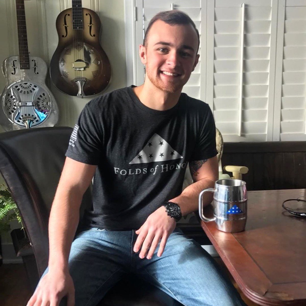 We love support from our military. Thank you Daxton Kirk, United States Marine, for your service and support of Folds of Honor! #Oorah