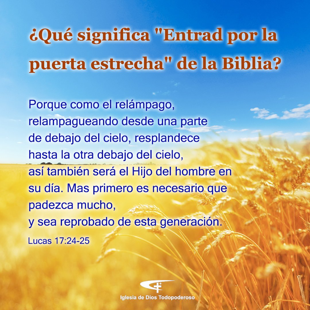 CAGchurches's tweet photo. 🔍🔍 Ver más:  ➡   https://t.co/OnJyJSU3ek 
📗 “Entrad por la puerta estrecha: porque ancha es la puerta, y espacioso el camino que lleva á perdición, y muchos son los que entran por ella. Porque estrecha es la puerta, y angosto el camino que lleva á la vida…” (Mateo 7:13-14) https://t.co/5D0VNHvdj8