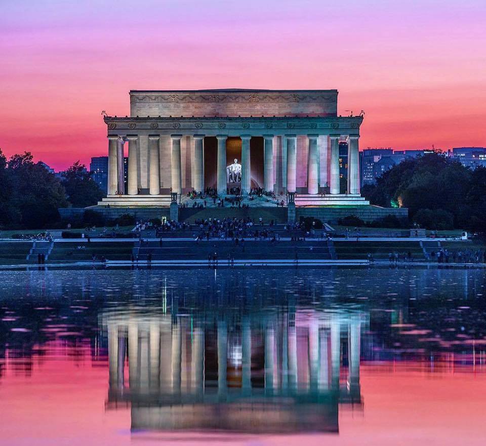 Interior's tweet photo. Happy Birthday, President Lincoln! Get inspired by his life &amp; legacy at these special places: https://t.co/JjKTjYdo2F Lincoln Memorial pic by Drew Geraci #DC 🎩 https://t.co/E0kkxH0gvu