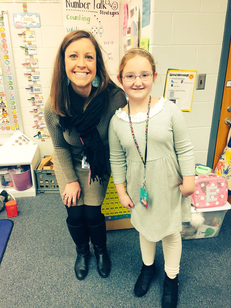 LKapuchuck's tweet photo. My Assistant Principal sidekick is joining me in classrooms today! @msflanary @MVESEagles #mvesteach #PrincipalsInAction #momsasprincipals https://t.co/k0E2SQwwUW